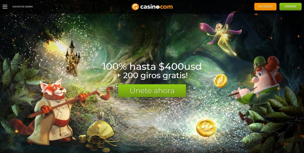 Casino.com Argentina - Bono y Giros Gratis