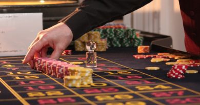 Fichas sobre una mesa de ruleta