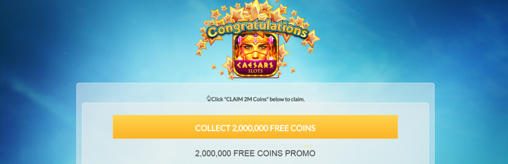 Monedas gratis en Caesars Casino