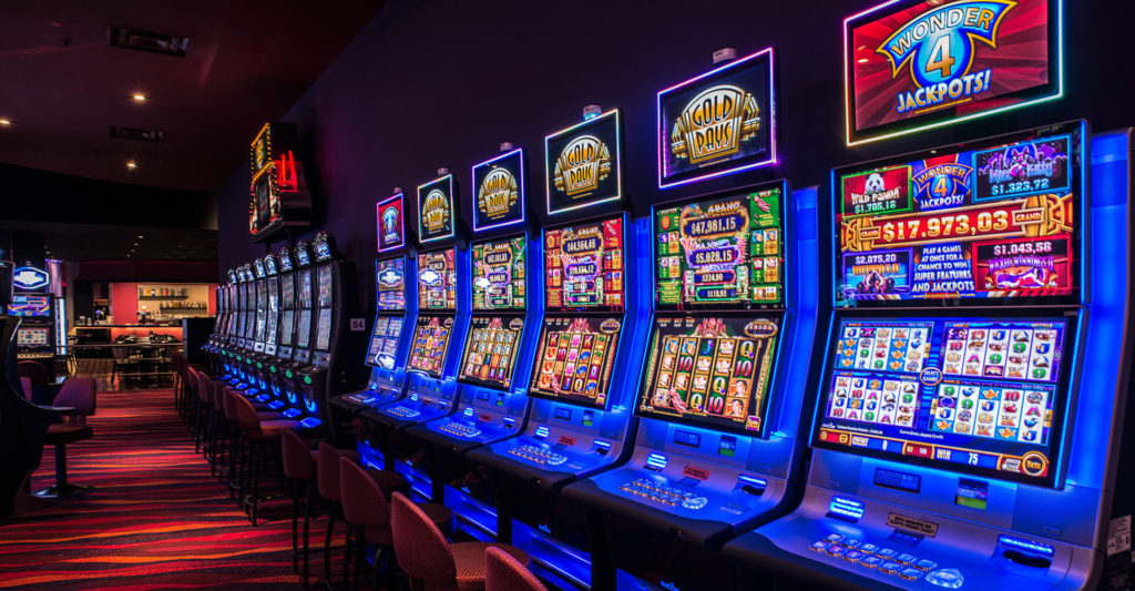 Sala de Slots en el Casino Trilenium, el casino más grande de Argentina